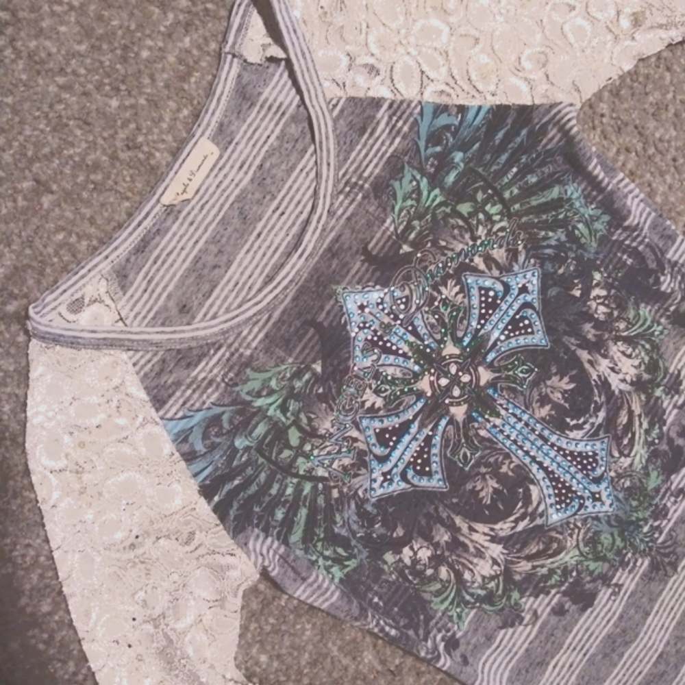 Angels & Diamonds embellished top